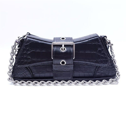 Pre-owned Balenciaga City Black Calfskin Shoulder Bag