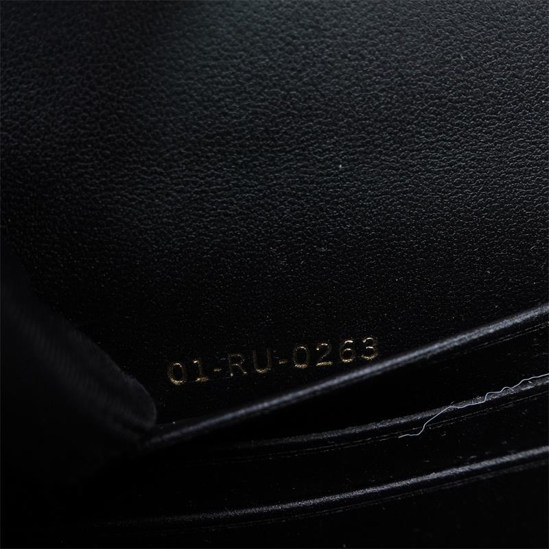 Pre-owned Dior Caro Black Canvas Shoulder Bag