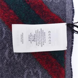 Pre-Owned Gucci Monogram Square Wool Scarf
