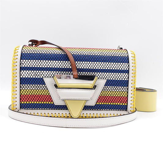 Pre-owned Loewe Barcelona White Calfskin Shoulder Bag