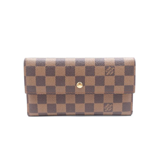 Pre-owned Louis Vuitton Micro Damier Ebene Coated Canvas Wallet