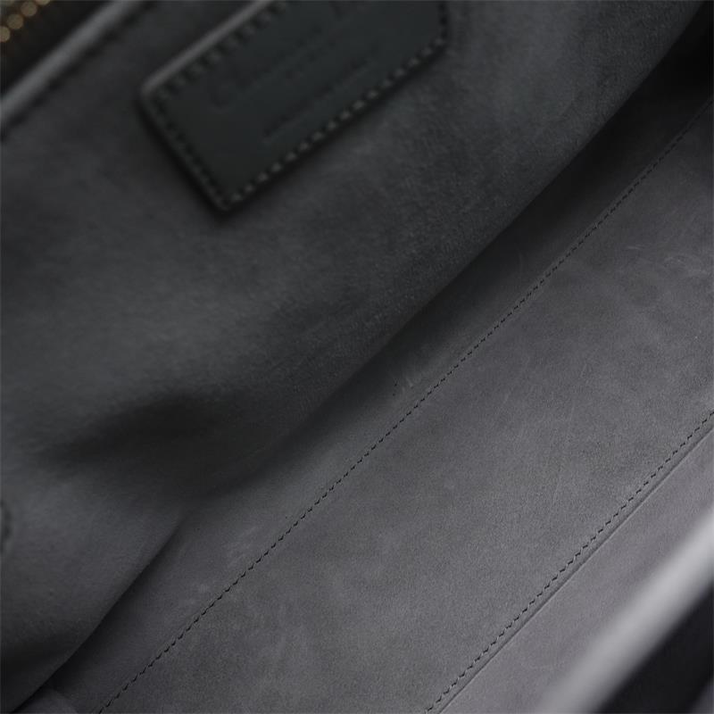 Pre-owned Dior Lady Grey Calfskin Shoulder Bag