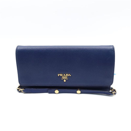 [Deal] Pre-owned Prada WOC Blue Saffiano Crossbody Bag