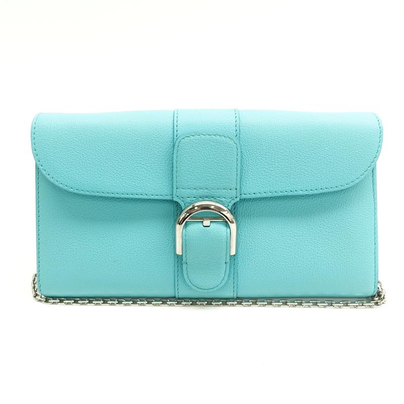 Pre-owned Delvaux Meant Green Calfskin Shoulder Bag