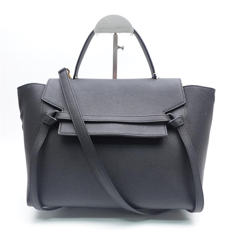 Pre-owned Celine Belt Black Calfskin Tote Bag