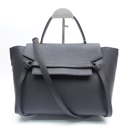 Pre-owned Celine Belt Black Calfskin Tote Bag