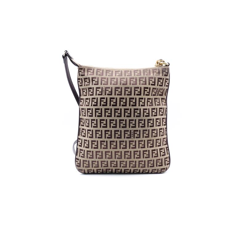 Pre-owned Fendi Brown Canvas Shoulder Bag