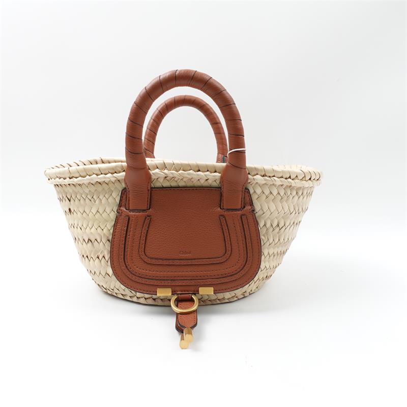 [Deal] Pre-owned Chloe Mini Marcie Straw Woven Tote