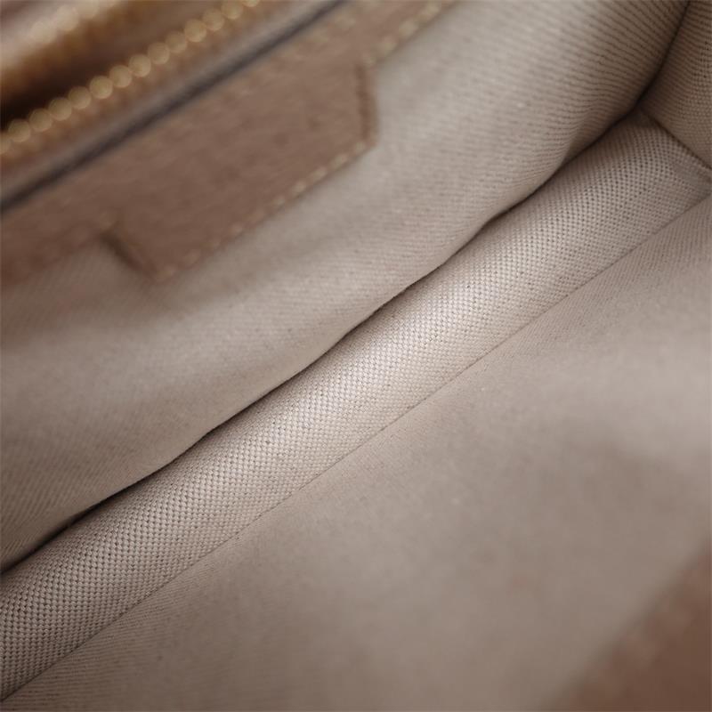 Pre-owned Gucci White Ophidia Coated Canvas Shoulder Bag