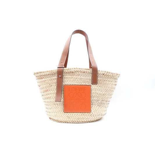 Pre-owned Loewe straw basket bag