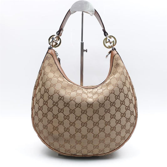 Pre-owned GUCCI Canvas Shopper Bags GG Beige Tote