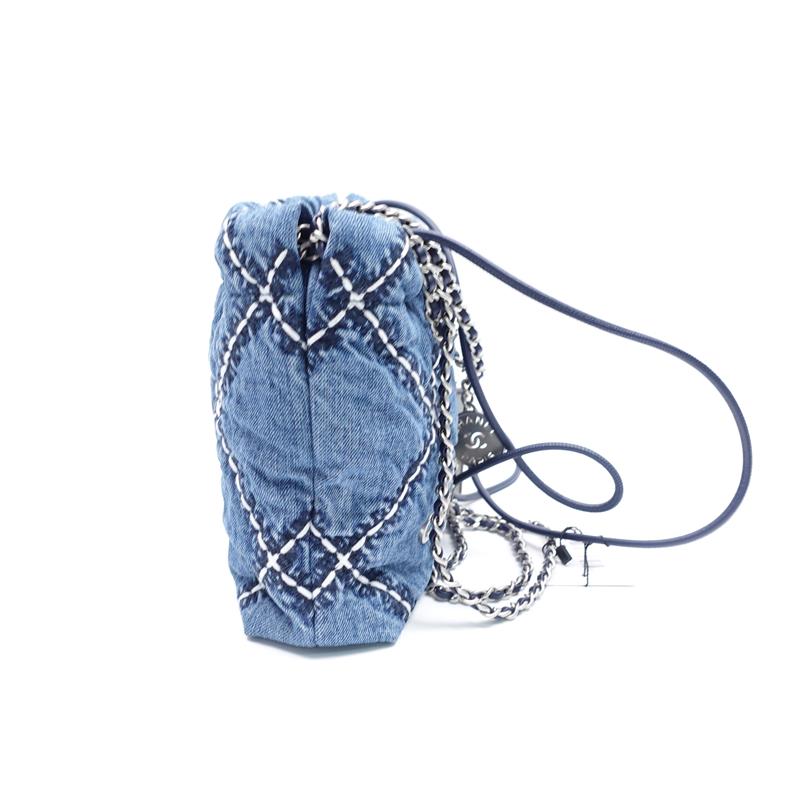 Chanel 22Bag Denim Shoulder Bag