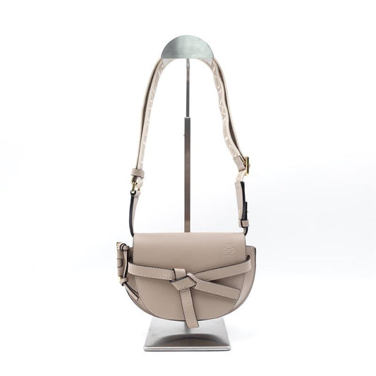 Pre-owned Loewe Gate Mini Grey Calfskin Shoulder Bag