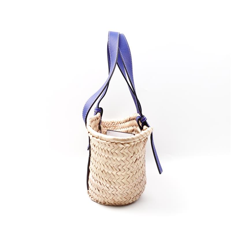 Pre-owned Loewe Straw Bucket Bag
