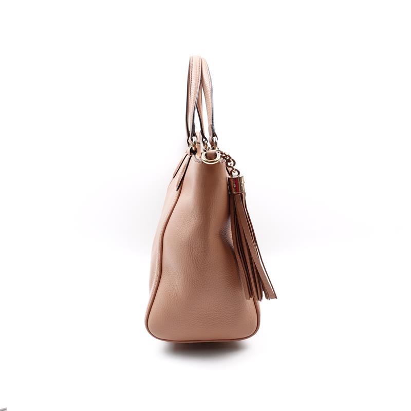 Pre-owned Gucci Brown Soho Calfskin Shoulder Bag