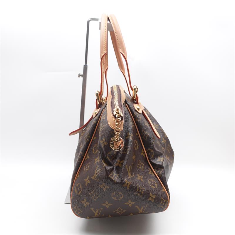 Pre-owned Louis Vuitton Tivoli GM Brown Monogram Canvas Tote