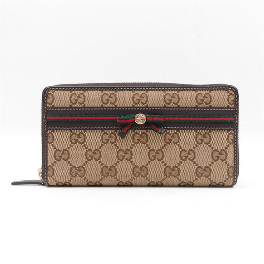 Pre-owned Gucci Brown GG Canvas Zippy Wallet