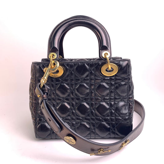 Pre-owned DIOR Leather Shoulder Bags Lady ABC Black Shoulder Bag