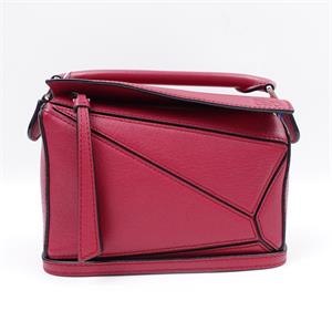 [Deal] Loewe Mini Puzzle Fuchsia Leather Cross Body Bag