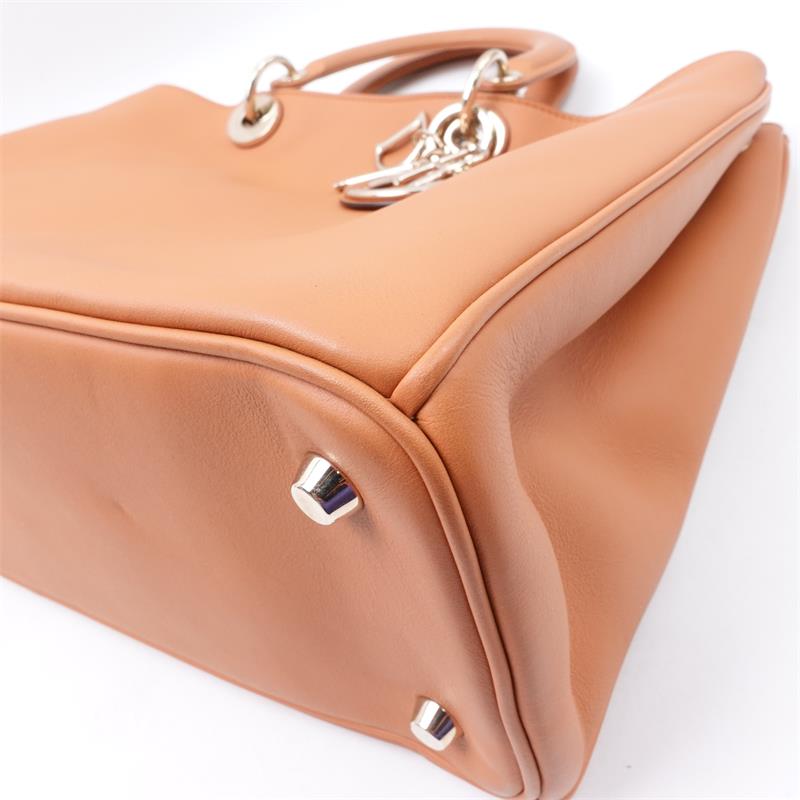 Pre-owned Dior Vip Brown Calfskin Tote