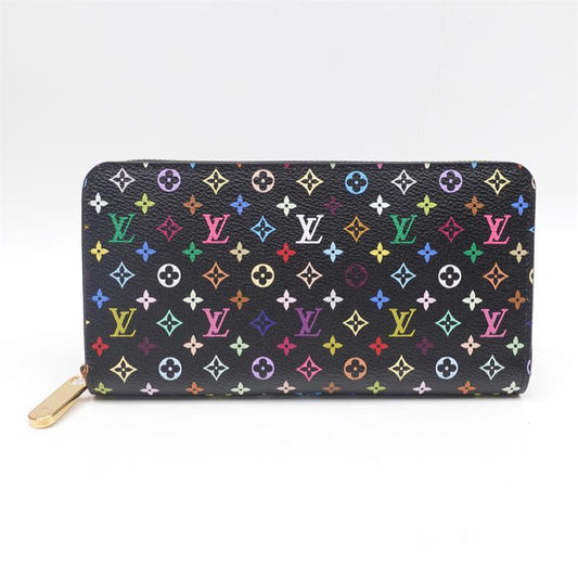 Pre-owned Louis Vuitton Black Multicolor Zippy wallet