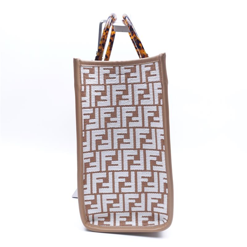 Fendi Sunshine Brown Monogram Canvas Tote
