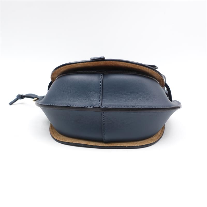 Pre-Owned Loewe Gate Mini Blue Calfskin Shoulder Bag