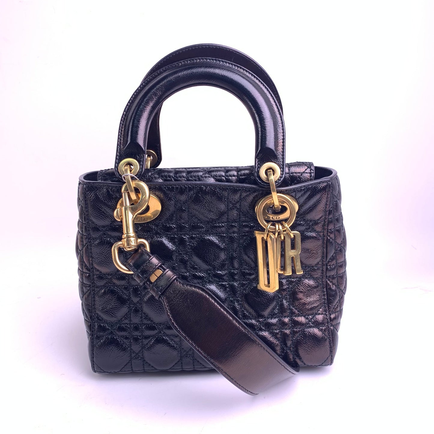 Pre-owned DIOR Leather Shoulder Bags Lady ABC Black Shoulder Bag