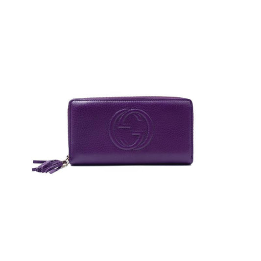 [Deal] Pre-owned Gucci SOHO Purple Calfskin Long Wallet