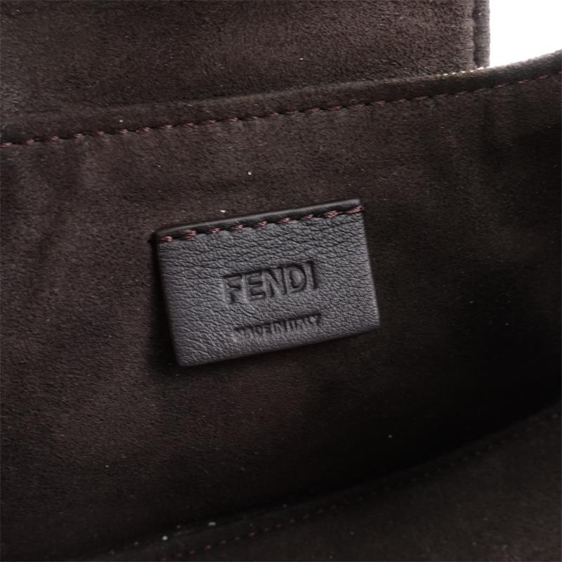 Pre-owned Fendi Cookie Monogram Canvas Shoulder Bag