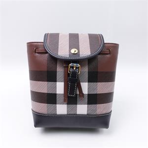 Pre-Owned Burberry Brown Coated Canvas Backpack