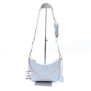 Pre-owned Prada Re-edition Blue Calfskin Shoulder Bag