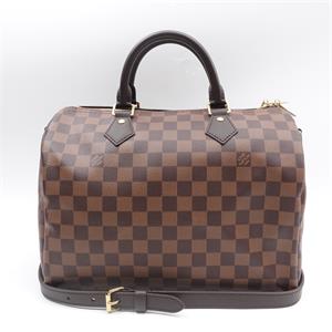 Pre-owned Louis Vuitton Speedy 30 Brown Calfskin Shoulder Bag