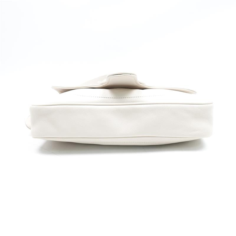 Gucci GG Arli White Calfskin Shoulder Bag
