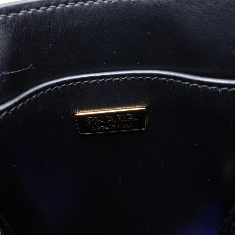 Pre-owned Prada Black Calfskin Shoulder Bag