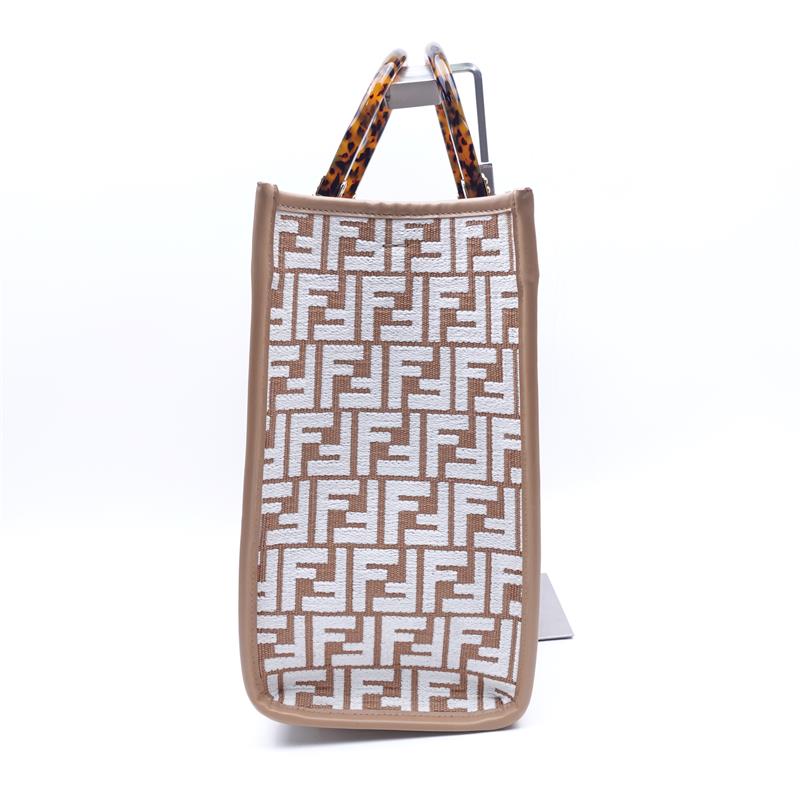 Fendi Sunshine Brown Monogram Canvas Tote