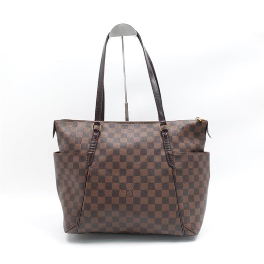 Pre-owned Louis Vuitton Coated Canvas Shopper Bags Totally Medium Damier Ebene Tote Bag