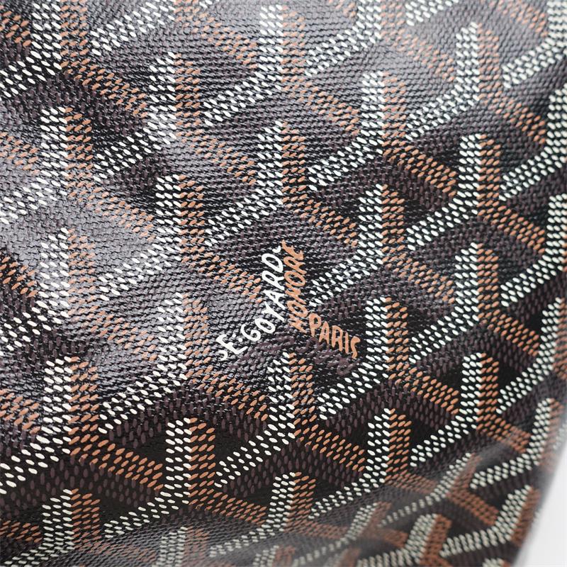 Pre-owned Goyard Saint-Louis Black Coated Canvas Shoulder Bag