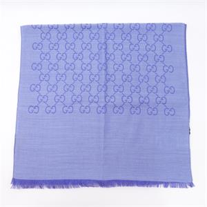 Pre-Owned Gucci Blue Square Silk Scarf