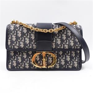 Pre-owned Christian Dior Montaigne Monogram Canvas Shoulder Bag