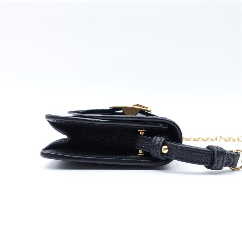[Deal] Pre-owned Burberry The Buckle Small Black Calfskin Shoulder Bag