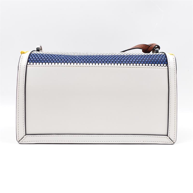 Pre-owned Loewe Barcelona White Calfskin Shoulder Bag