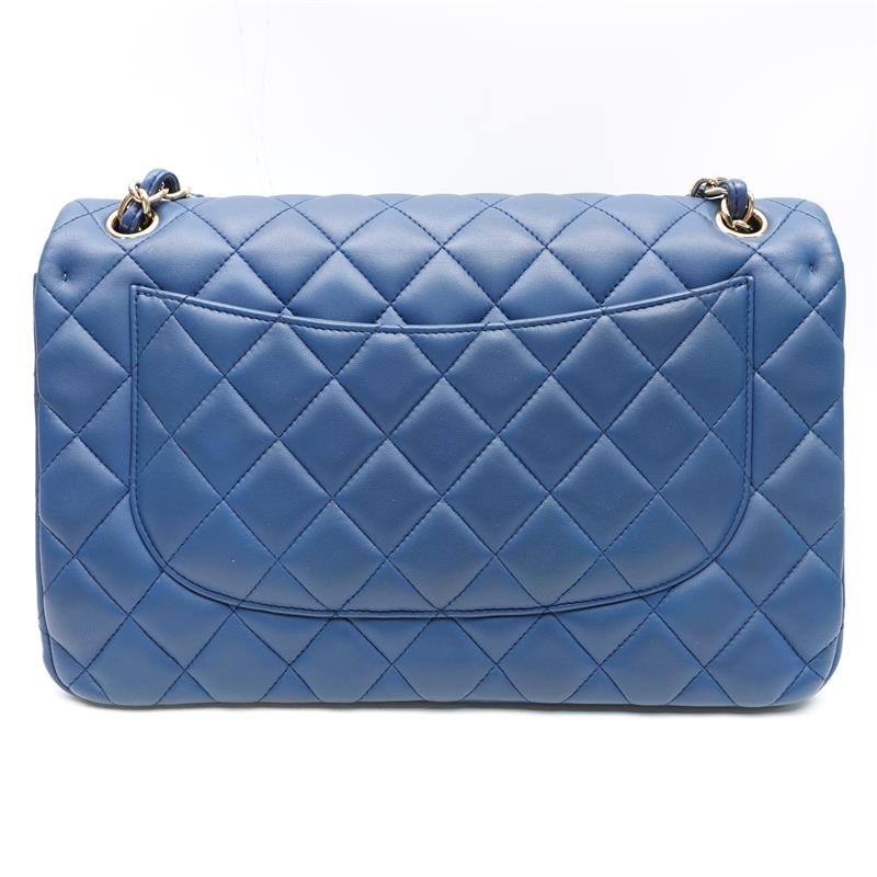 [Deal] Chanel Jumbo Blue Lambskin Shoulder Bag
