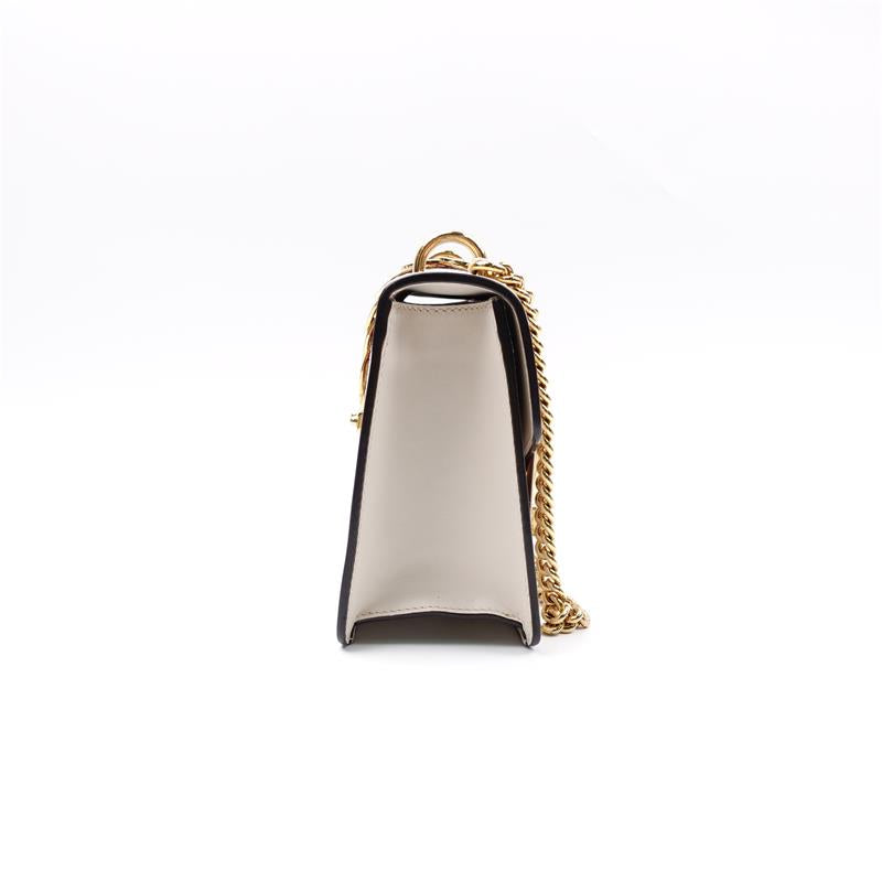 Pre-owned Gucci Sylvie White Calfskin Shoulder Bag
