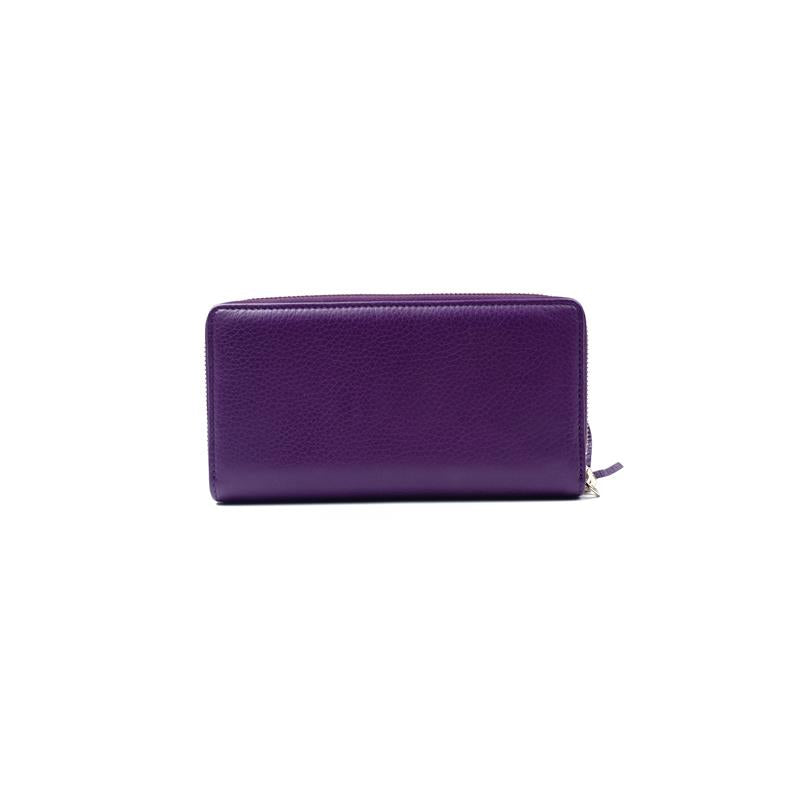 [Deal] Pre-owned Gucci SOHO Purple Calfskin Long Wallet