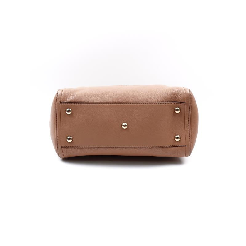 Pre-owned Gucci Brown Soho Calfskin Shoulder Bag