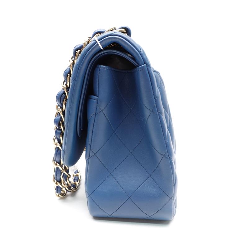 [Deal] Chanel Jumbo Blue Lambskin Shoulder Bag