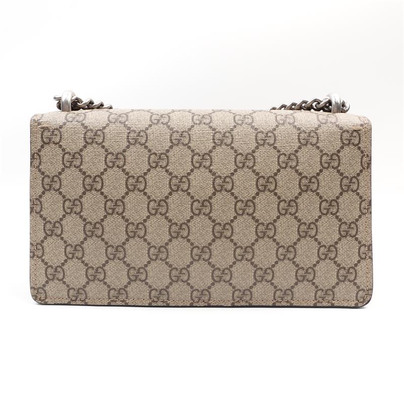 Pre-owned Gucci Dionysus Brown Coated Canvas Shoulder Bag