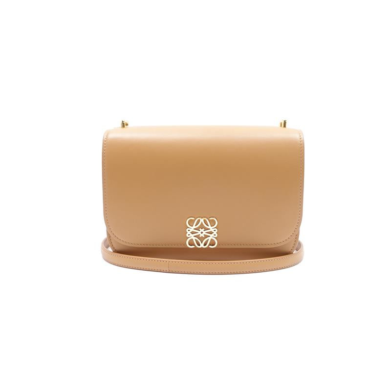 Loewe Goya Khaki Calfskin Shoulder Bag
