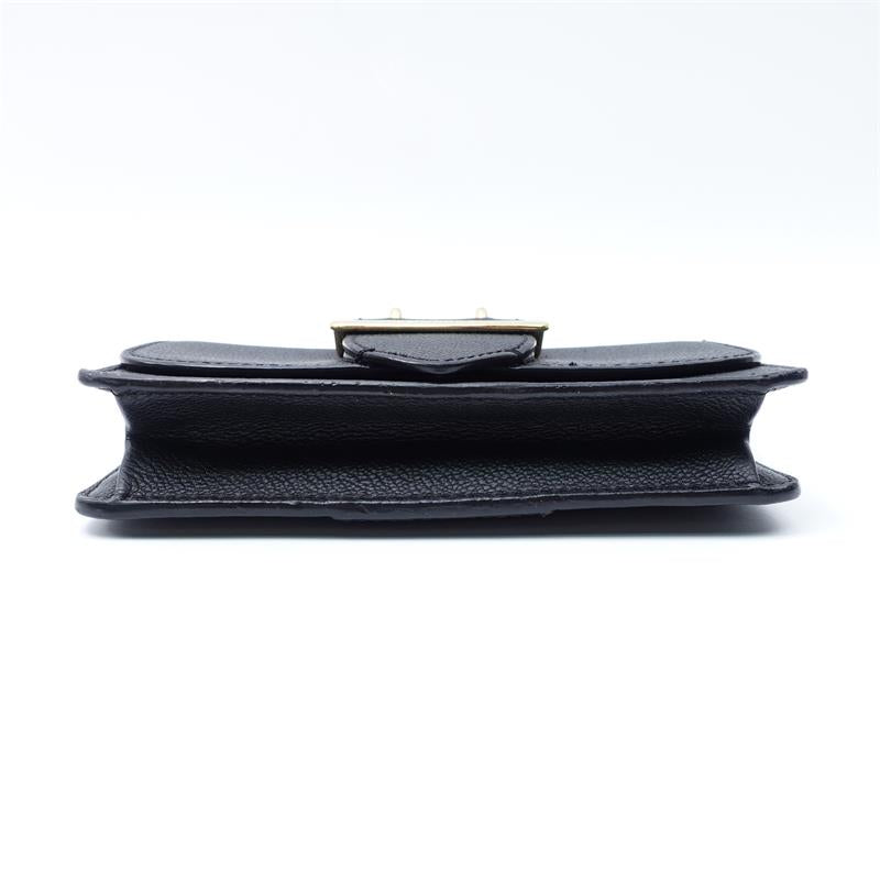 [Deal] Pre-owned Burberry The Buckle Small Black Calfskin Shoulder Bag